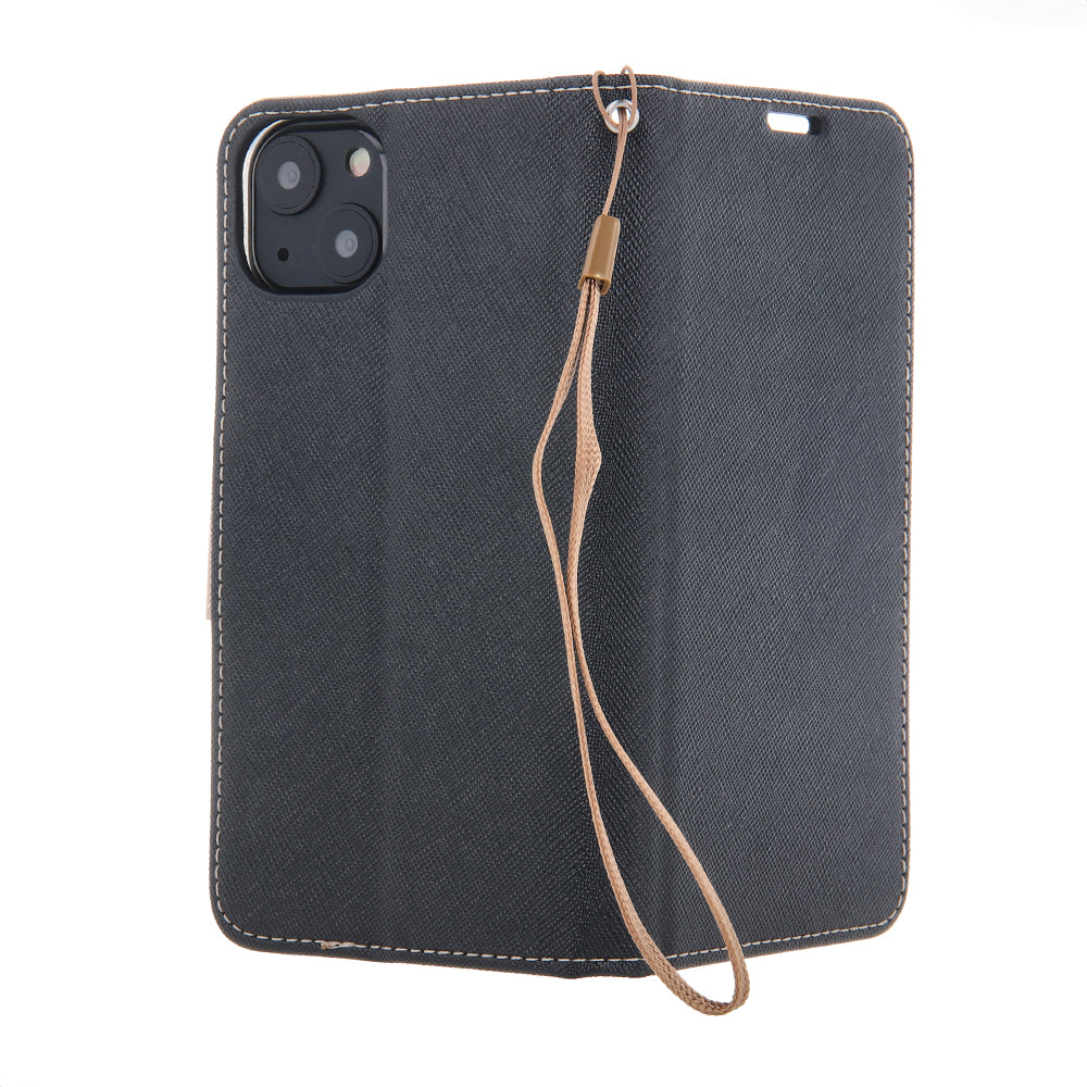 iPhone 16 Pro max flipcover Fancy Sort/Guld