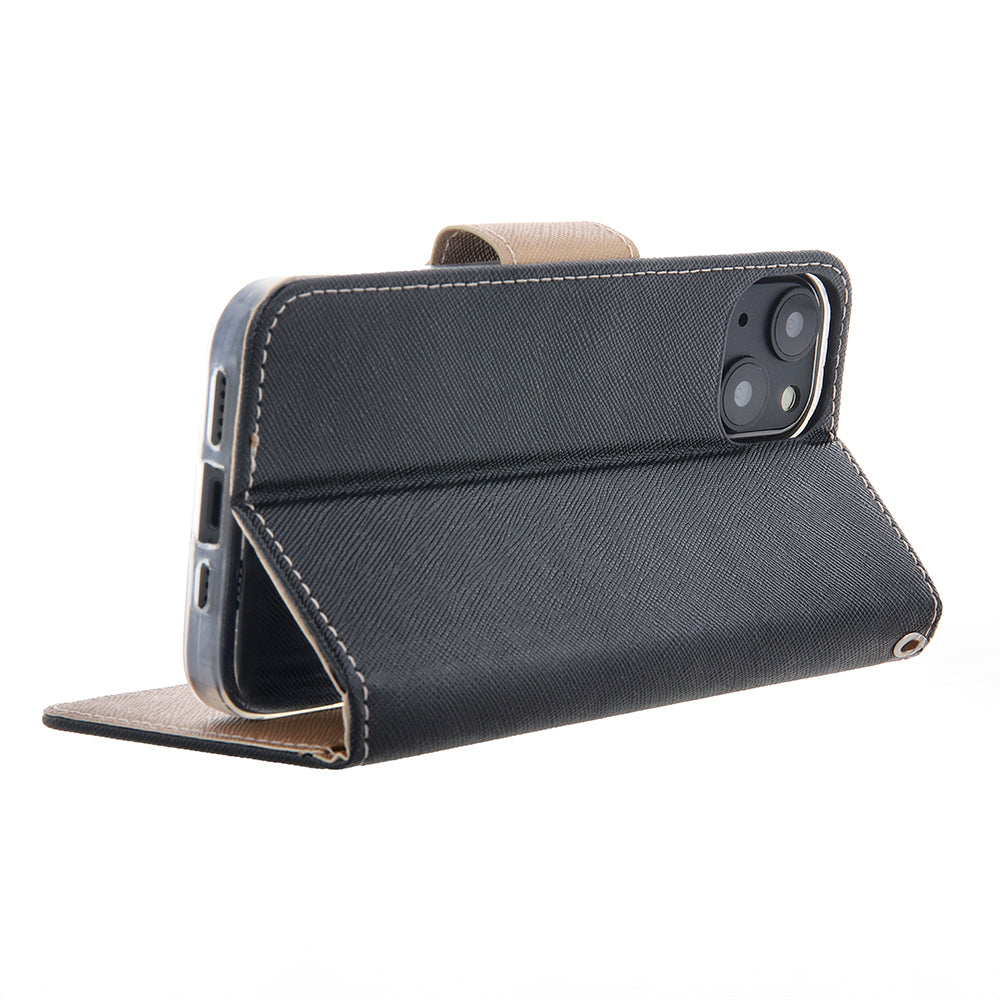 iPhone 16 Pro max flipcover Fancy Sort/Guld