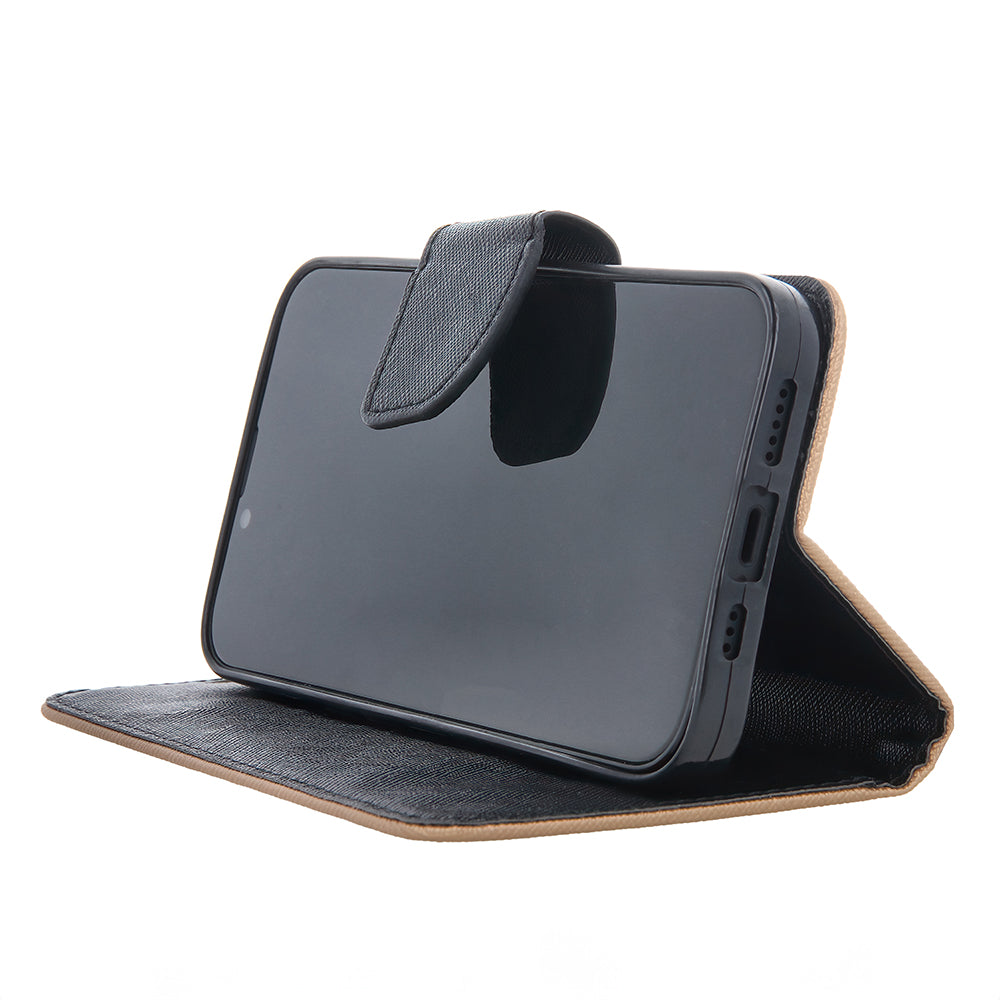 iPhone 16 Pro max flipcover Fancy Sort/Guld