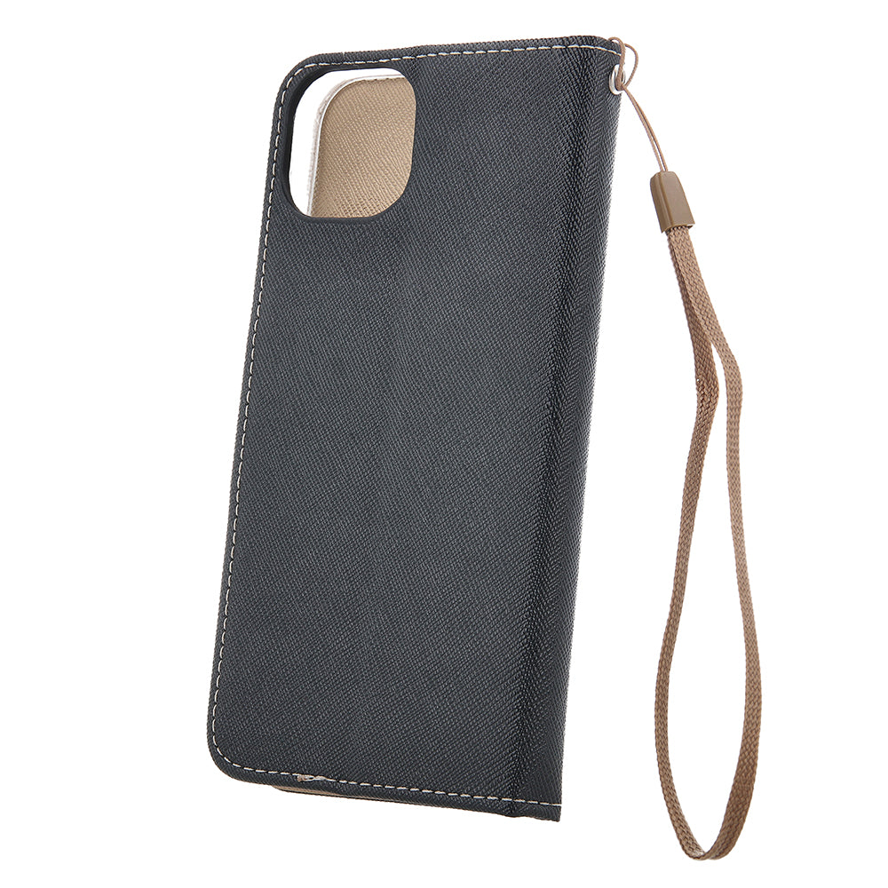 iPhone 16 Pro max flipcover Fancy Sort/Guld