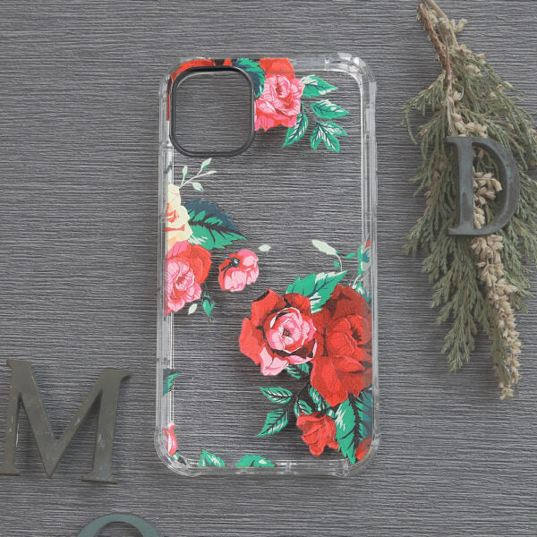 iPhone 11 Pro Cover Roser På Klar Baggrund – Transparent