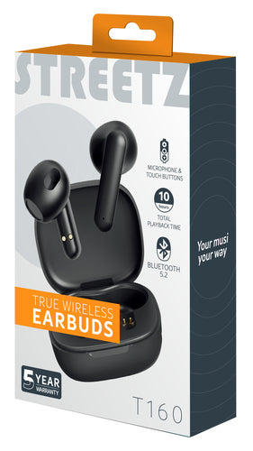 T160 TWS earphones, black