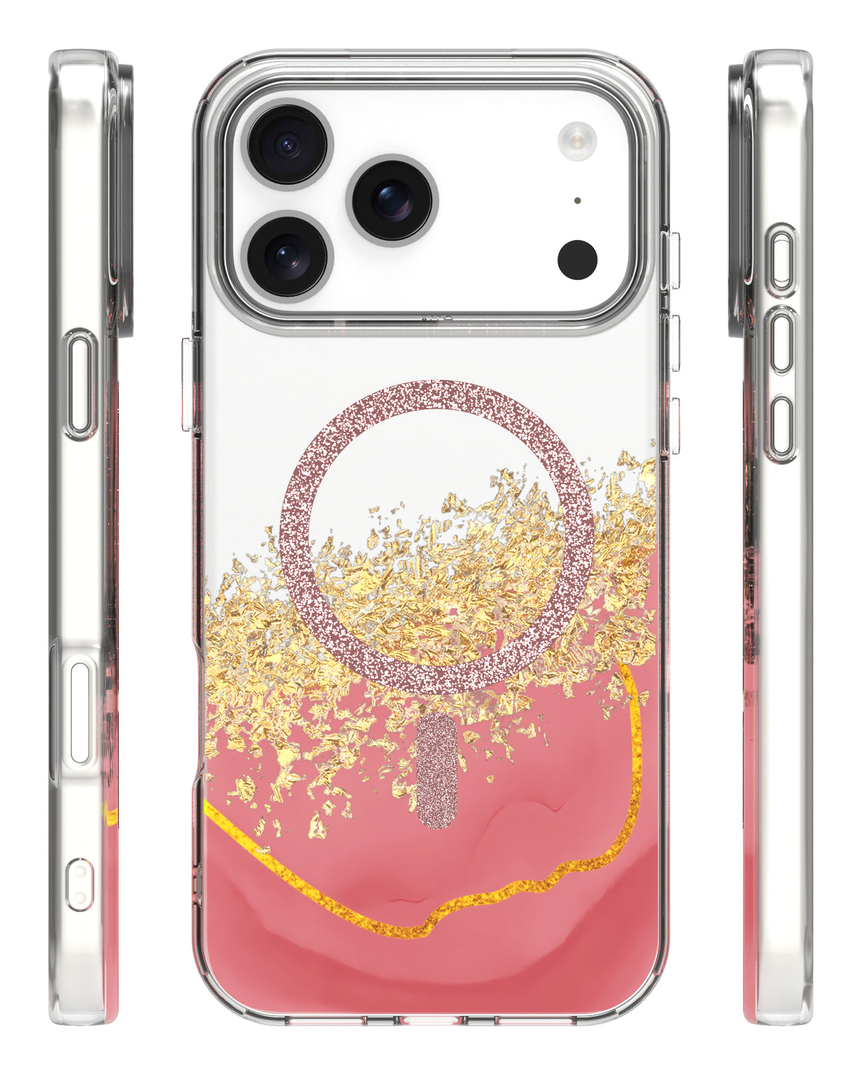 iPhone 17 Pro Max MagSafe Cover Epoxy Mag – Pink - billede 2