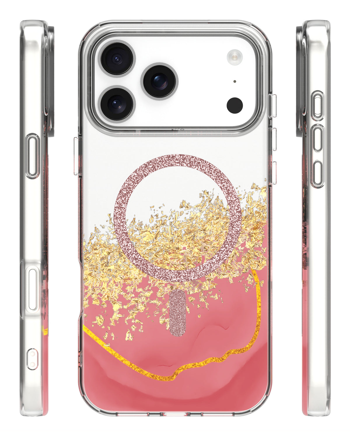 iPhone 17 Pro Max MagSafe Cover Epoxy Mag – Pink - billede 2