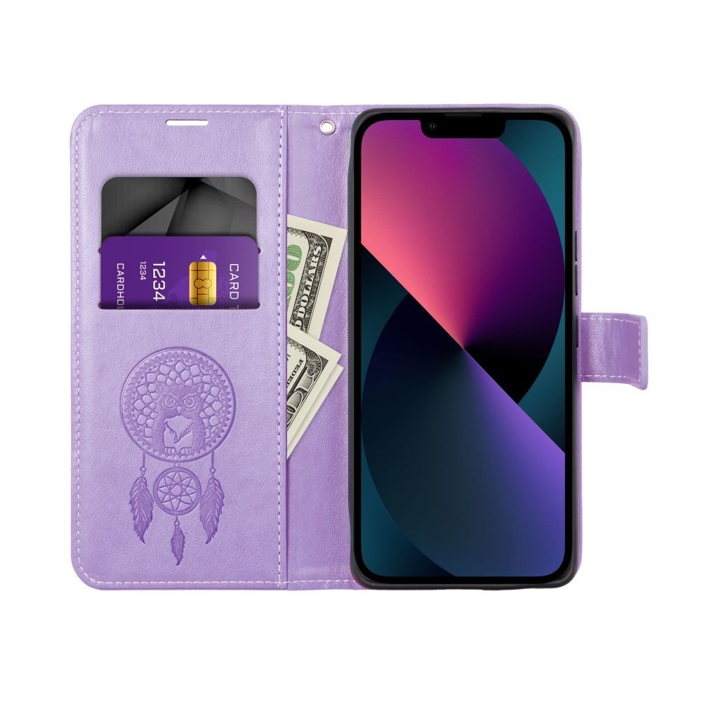 iPhone 14 Wallet Flip Cover Mezzo Dream – Lilla