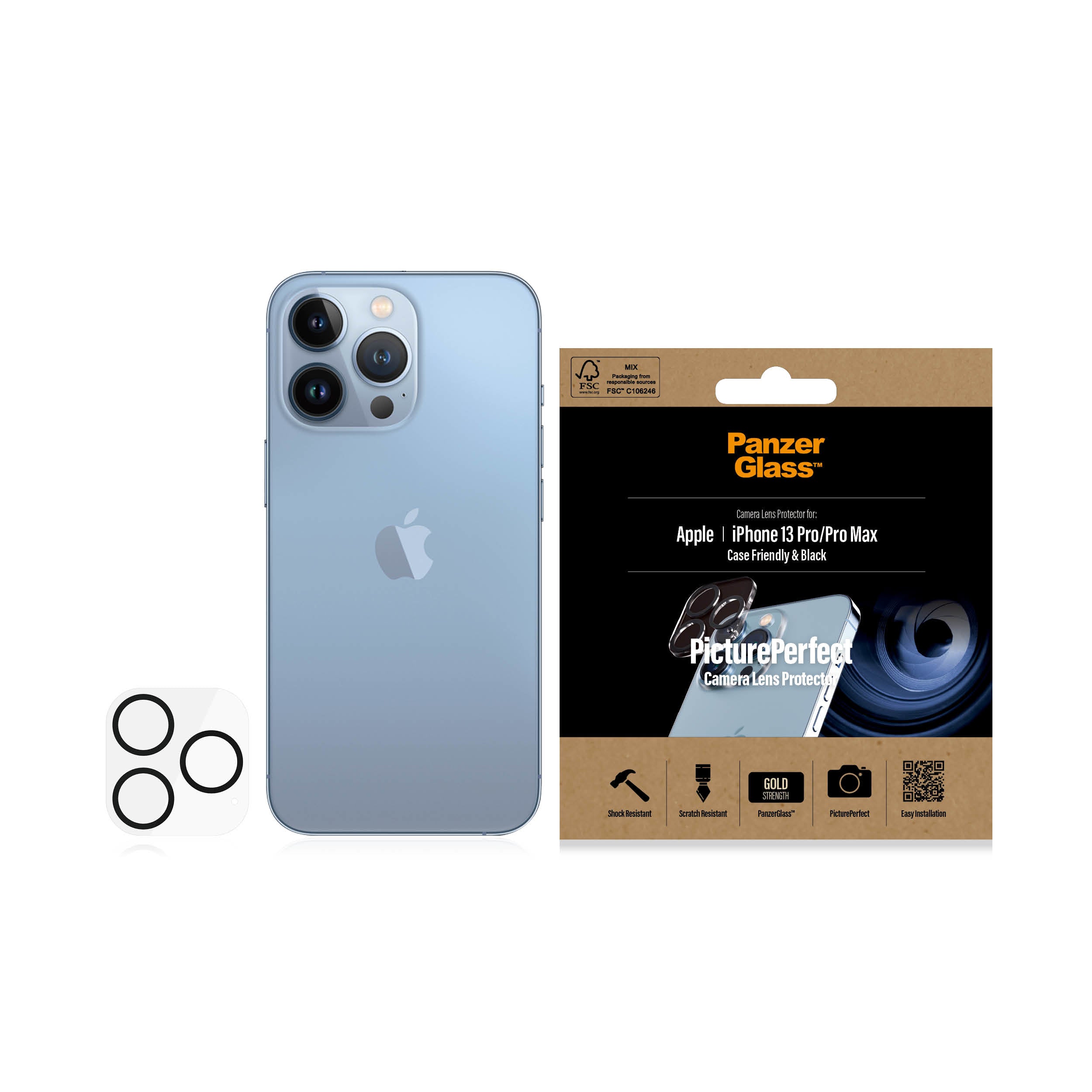 PanzerGlass Camera Protector for iPhone 13 Pro/Pro Max - billede 3