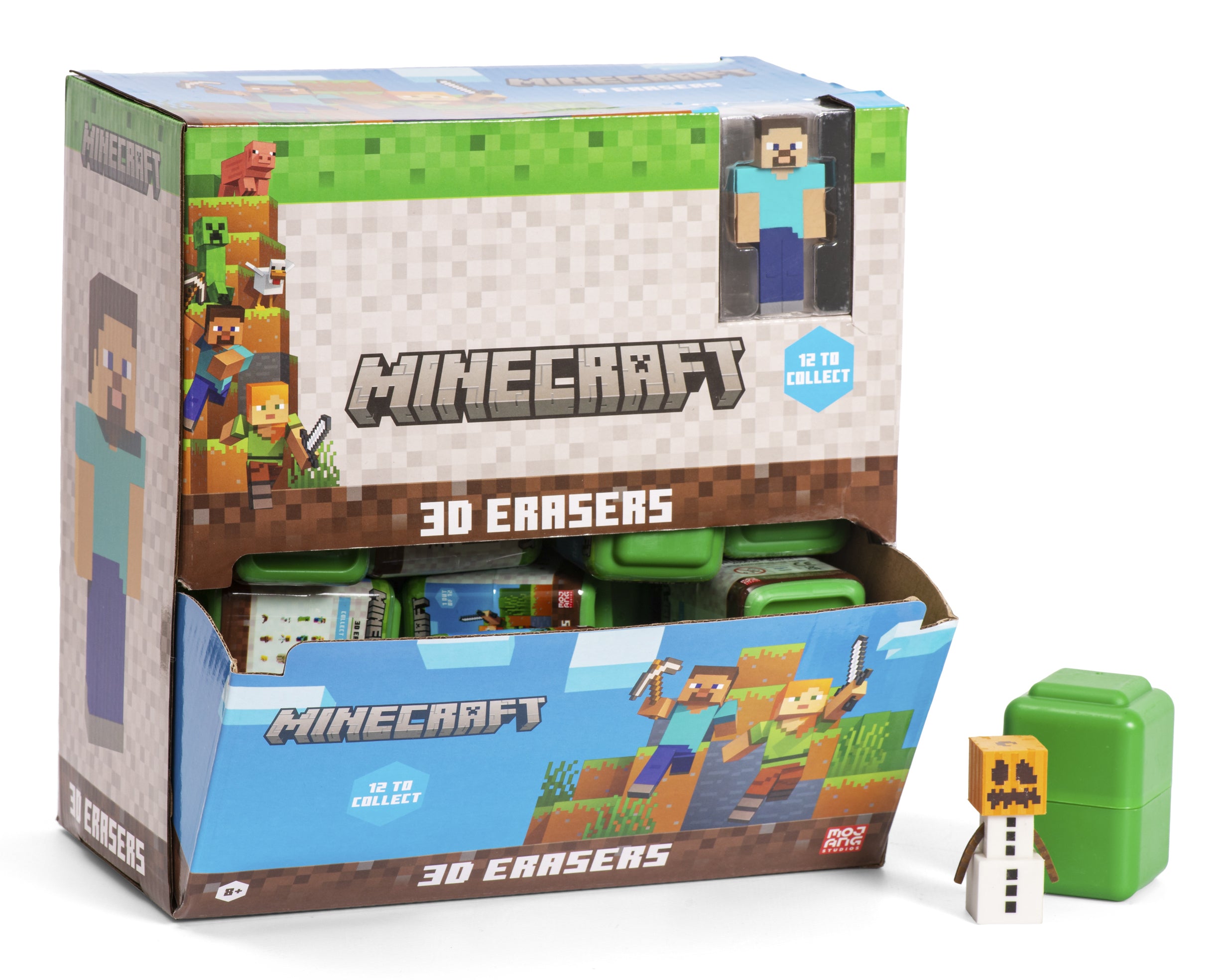 Minecraft - 3D-viskelæder (assorteret)