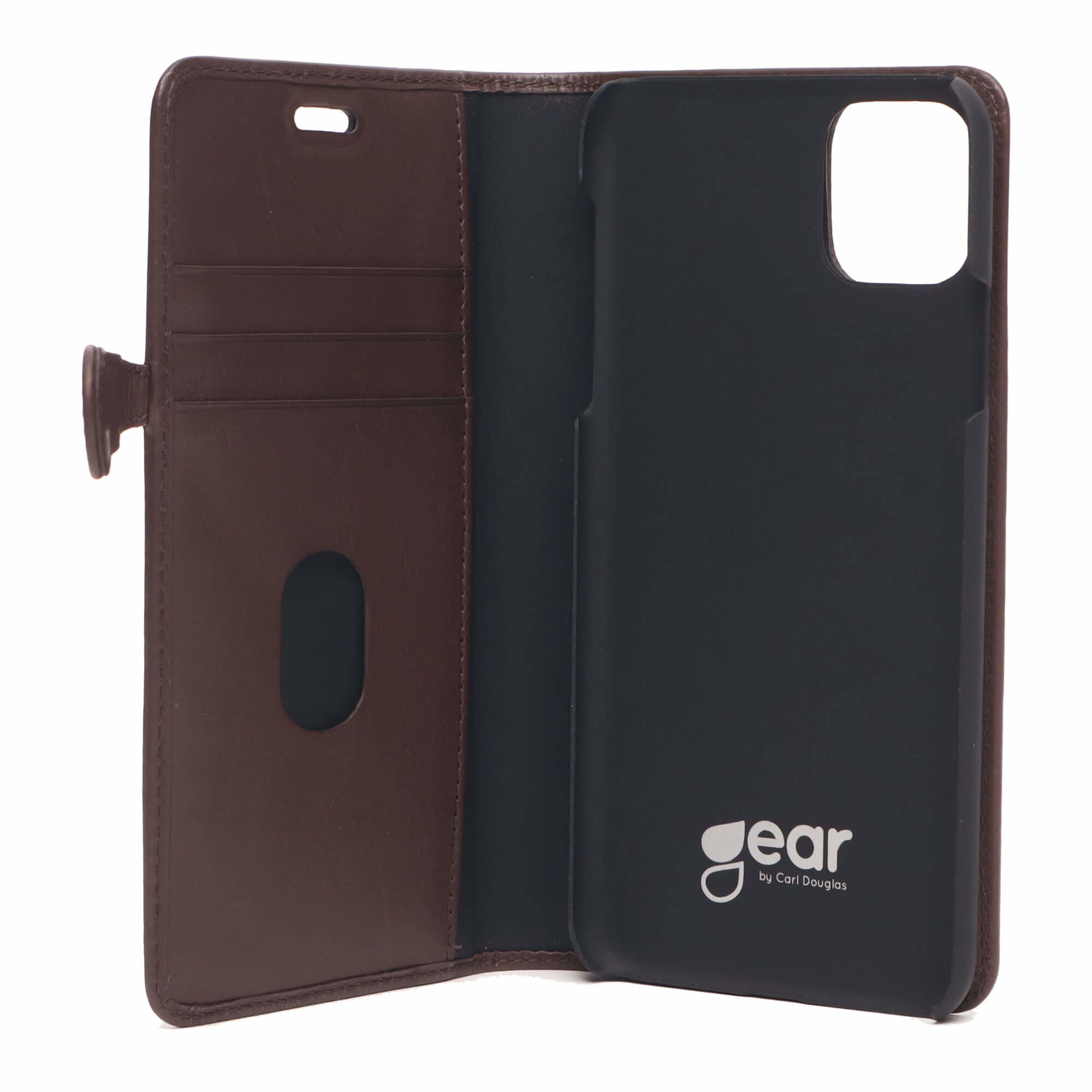 iPhone 11 Pro Max Læder Wallet Flip Cover – Brun – Buffalo - billede 2