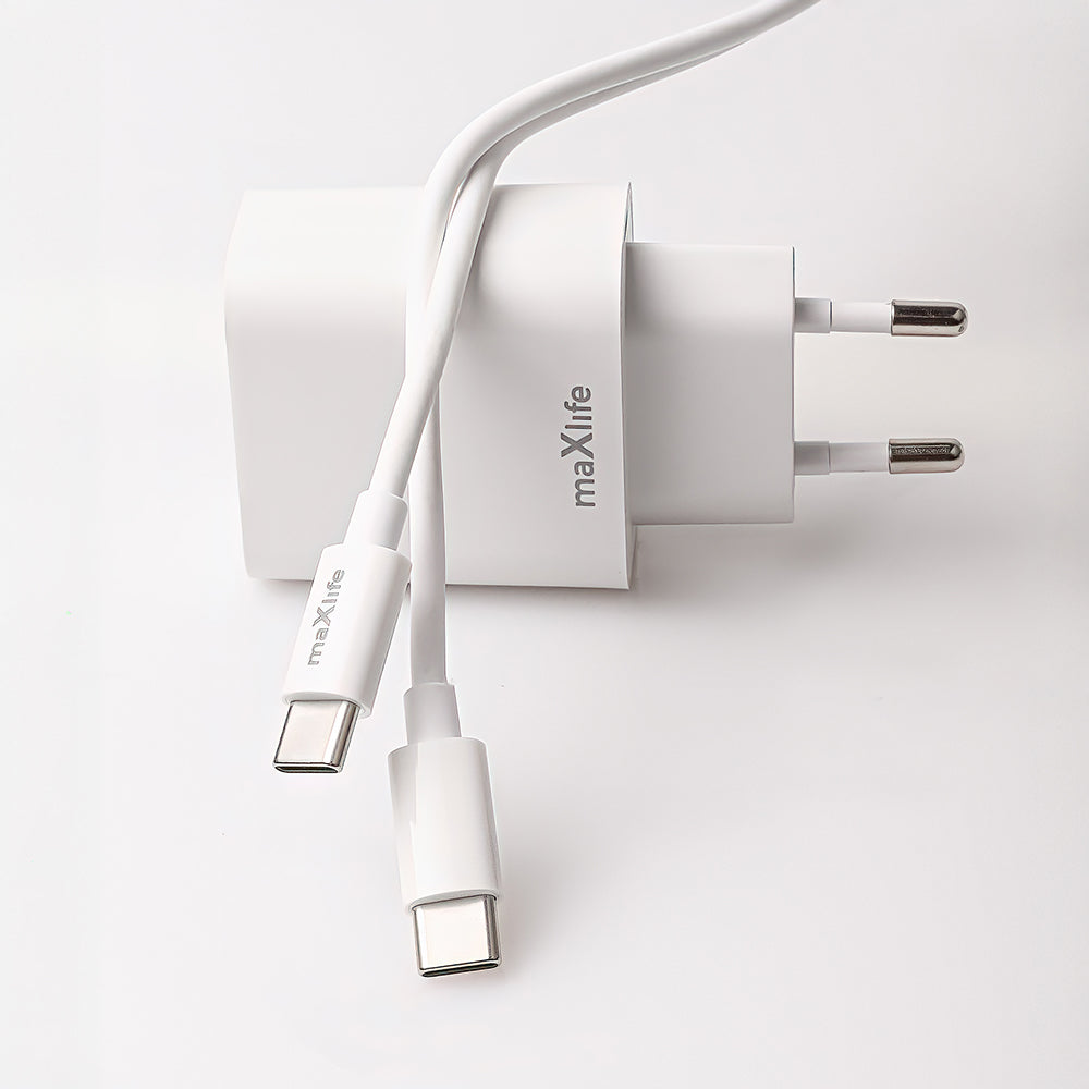 MaXlife 20W Fast Charger USB-C + USB-A