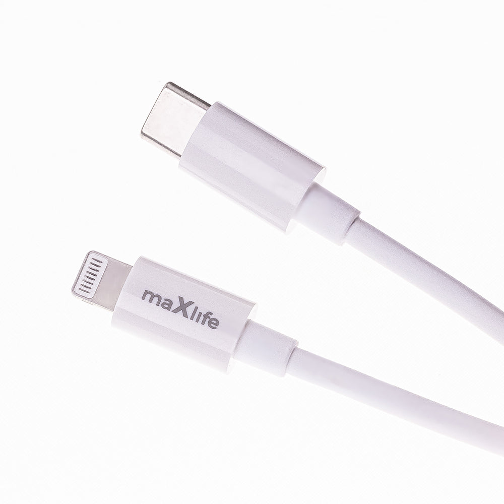 20W PD Fastcharger hvid m. kabel lightning/type c  MXTC-06