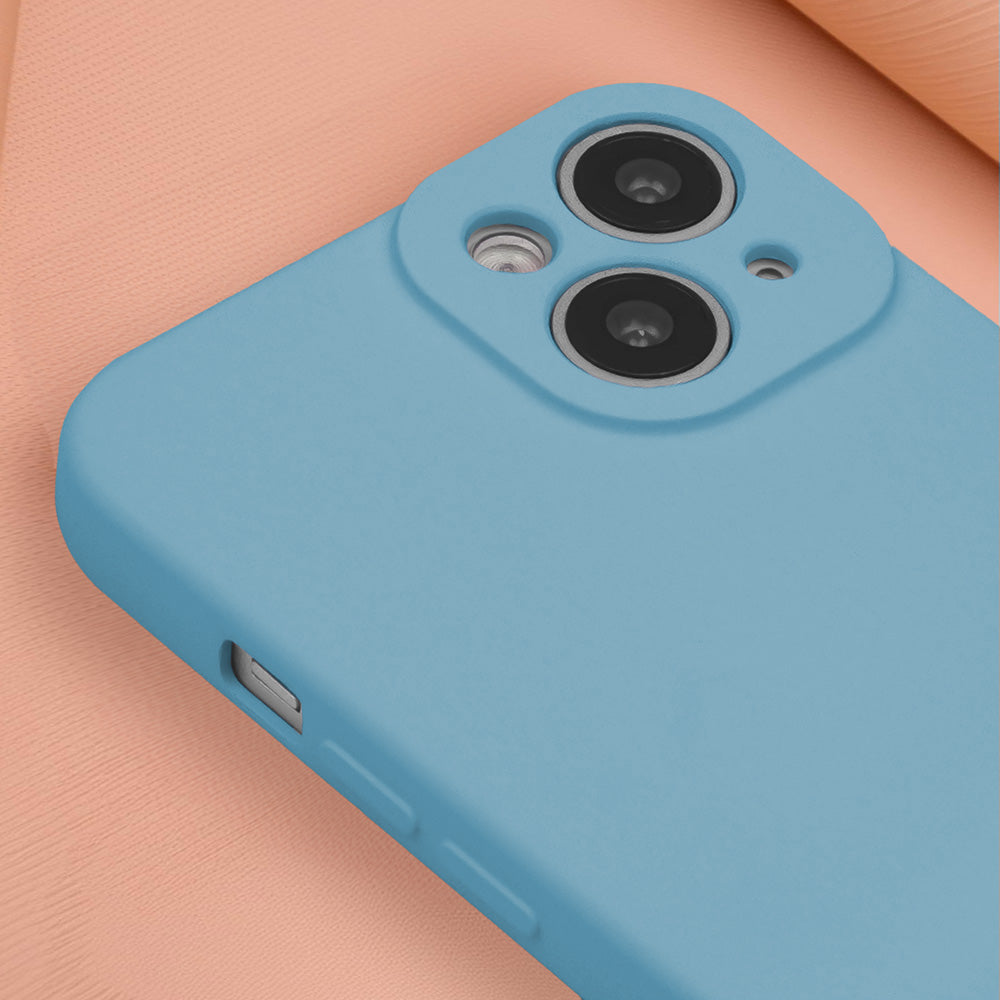 iPhone 16 Plus Silicone MagSafe Cover Silicon Sky – Blå
