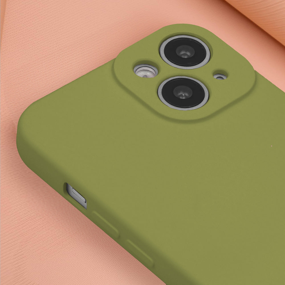 iPhone 16 Pro Max Silicone MagSafe Cover Silicon Oliven – Grøn