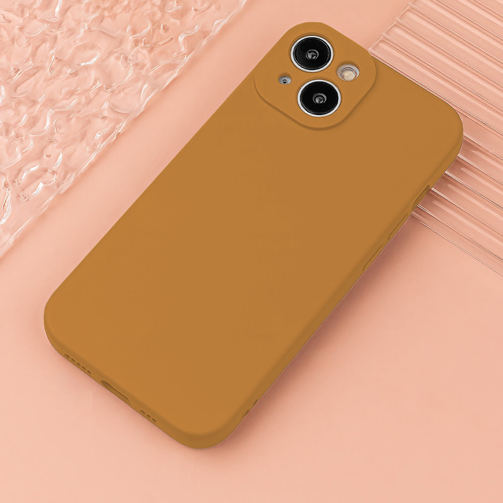 iPhone 16 Plus Silicone MagSafe Cover Silicon Caramel – Brun