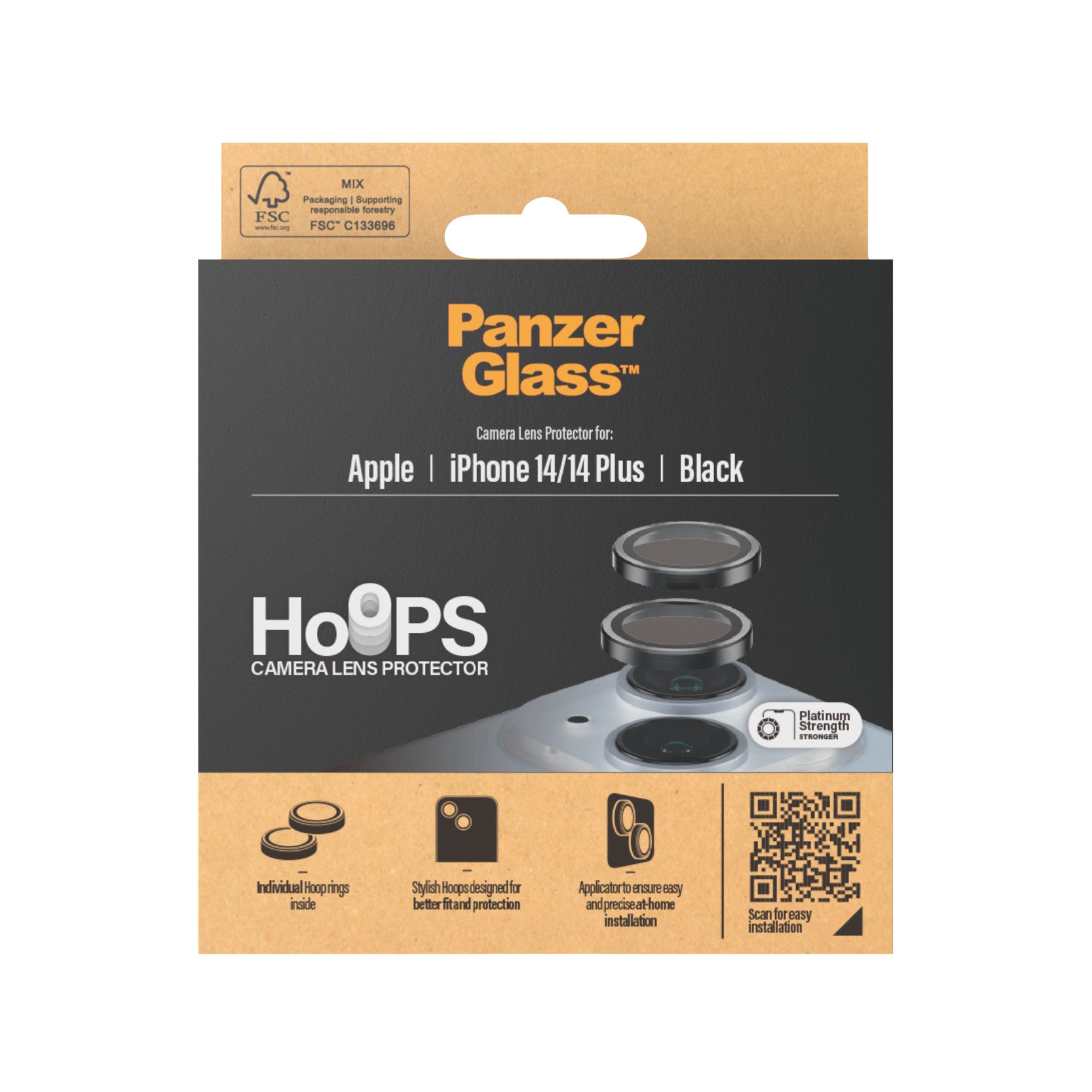PanzerGlass Hoops Rings for iPhone14/14 Plus Black - billede 3