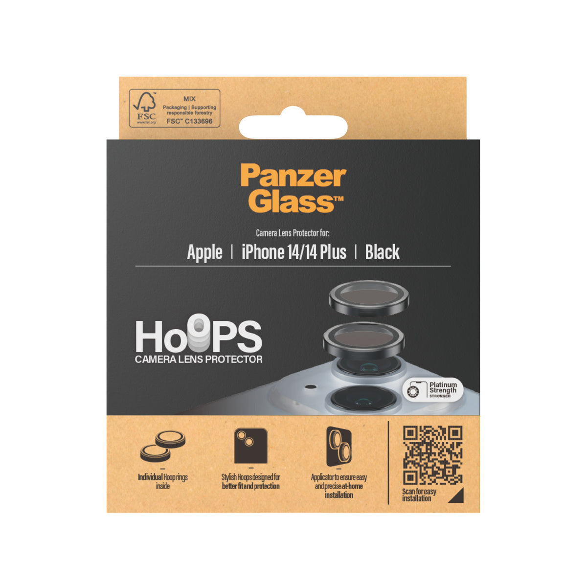 PanzerGlass Hoops Rings for iPhone14/14 Plus Black - billede 3
