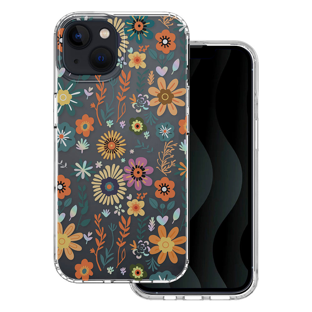 iPhone 16 TPU Cover IMD cover Private label for mapping Print Mark Blomster – Transparent