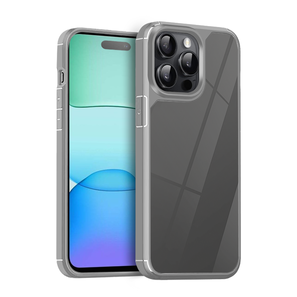 iPhone 11 Color Shock Med Ramme – Transparent/Grå