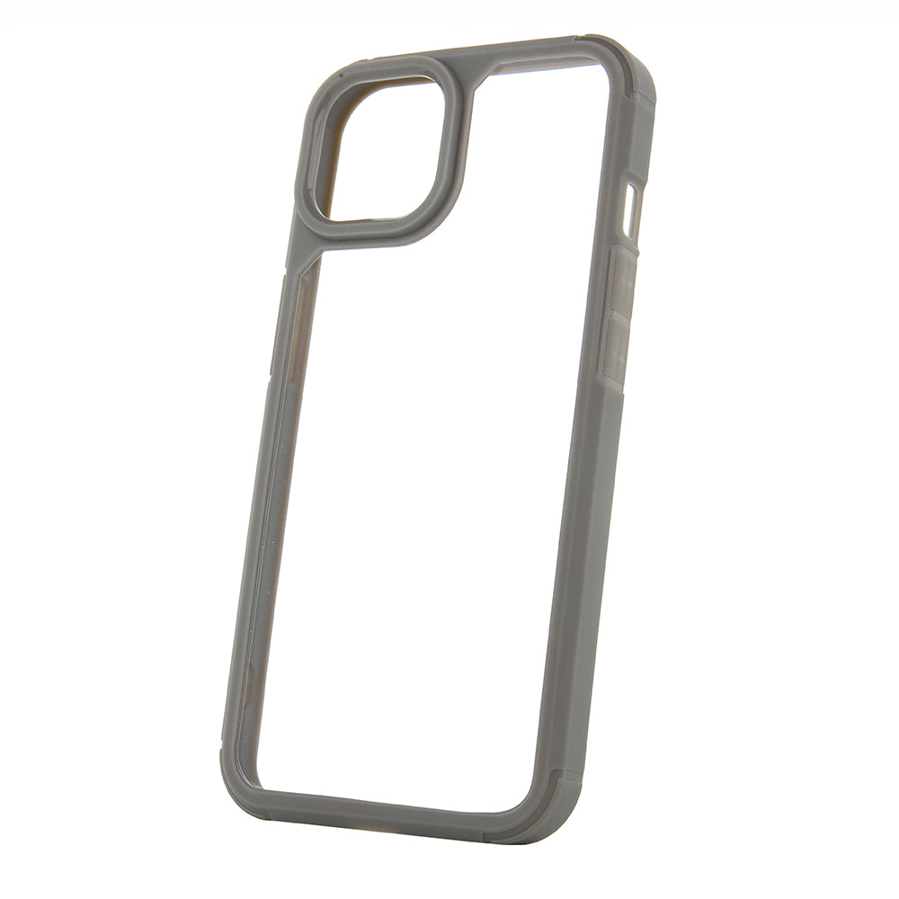 iPhone 11 Color Shock Med Ramme – Transparent/Grå