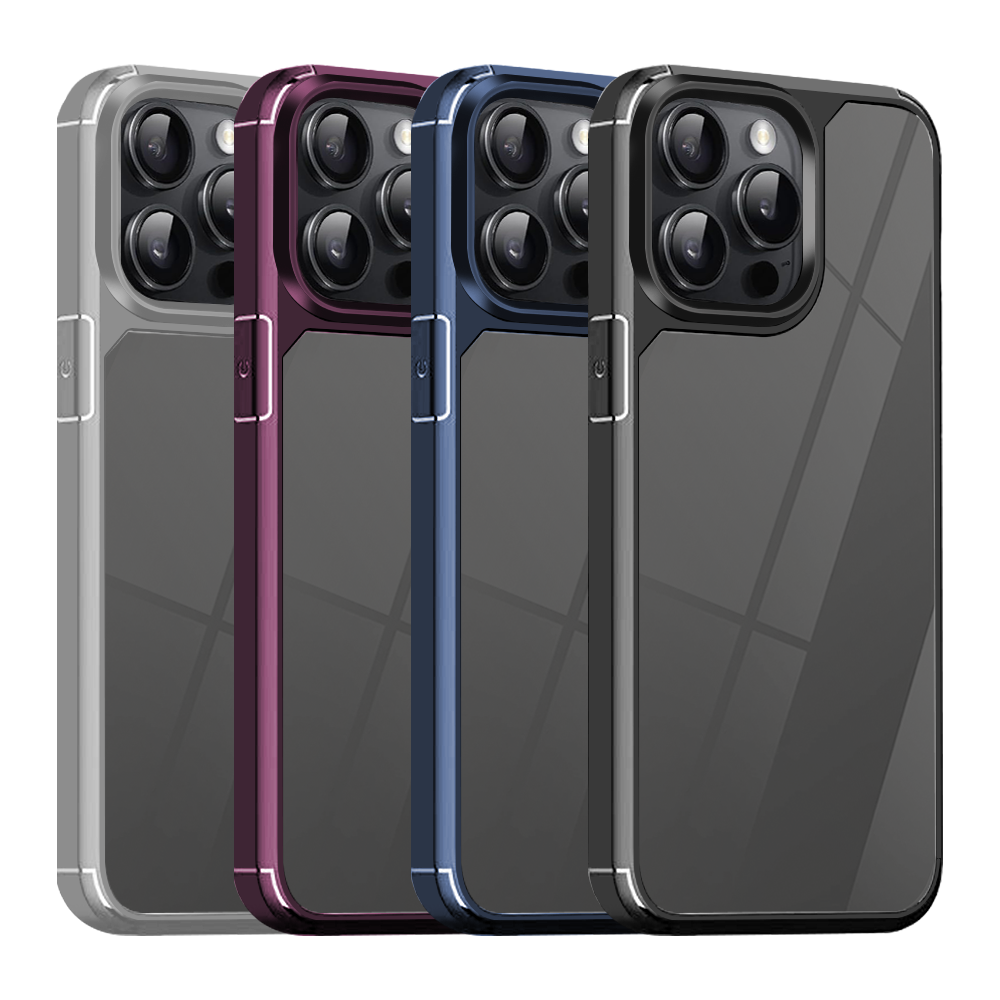 iPhone 11 Color Shock Med Ramme – Transparent/Grå