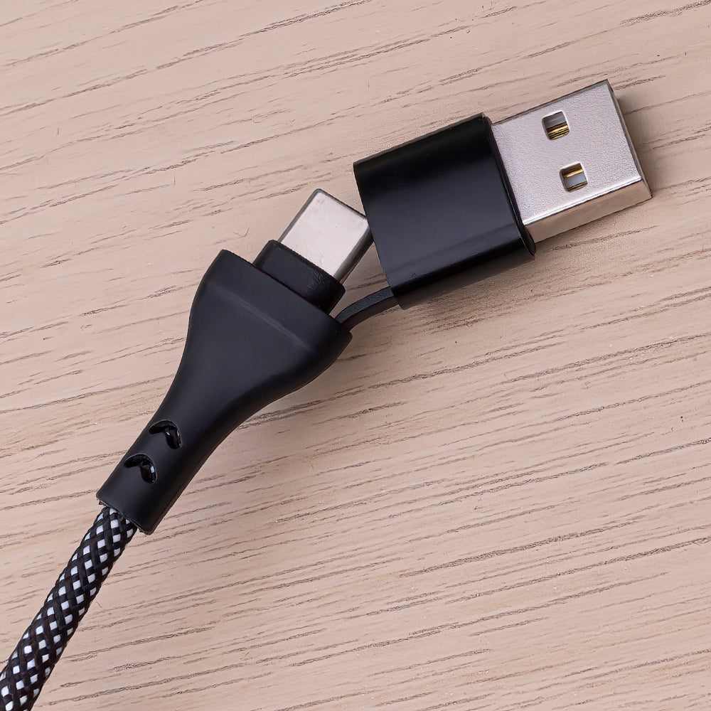 MaXlife Kabel USBA/ 3i1 . 1m 66W Sort