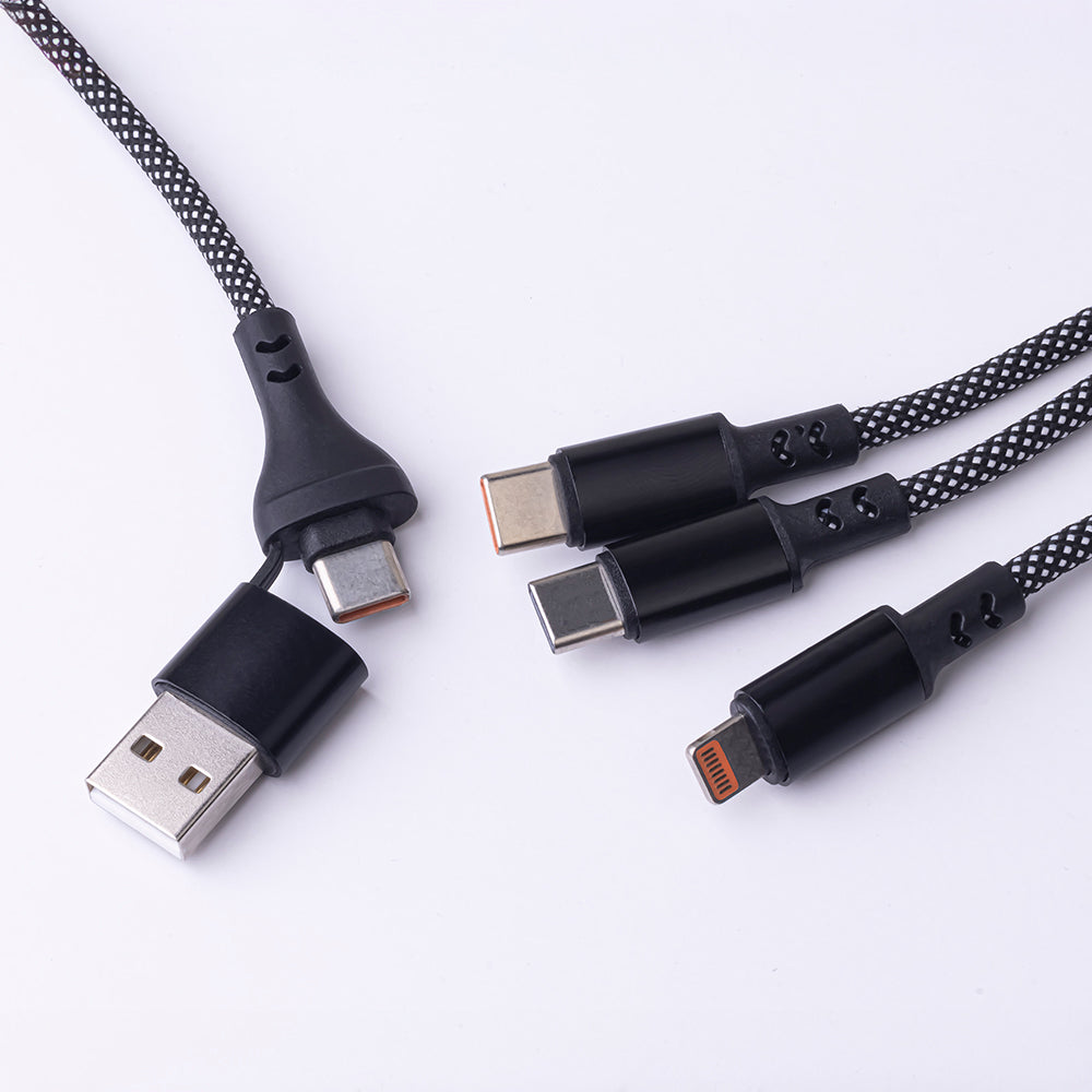 MaXlife Kabel USBA/ 3i1 . 1m 66W Sort