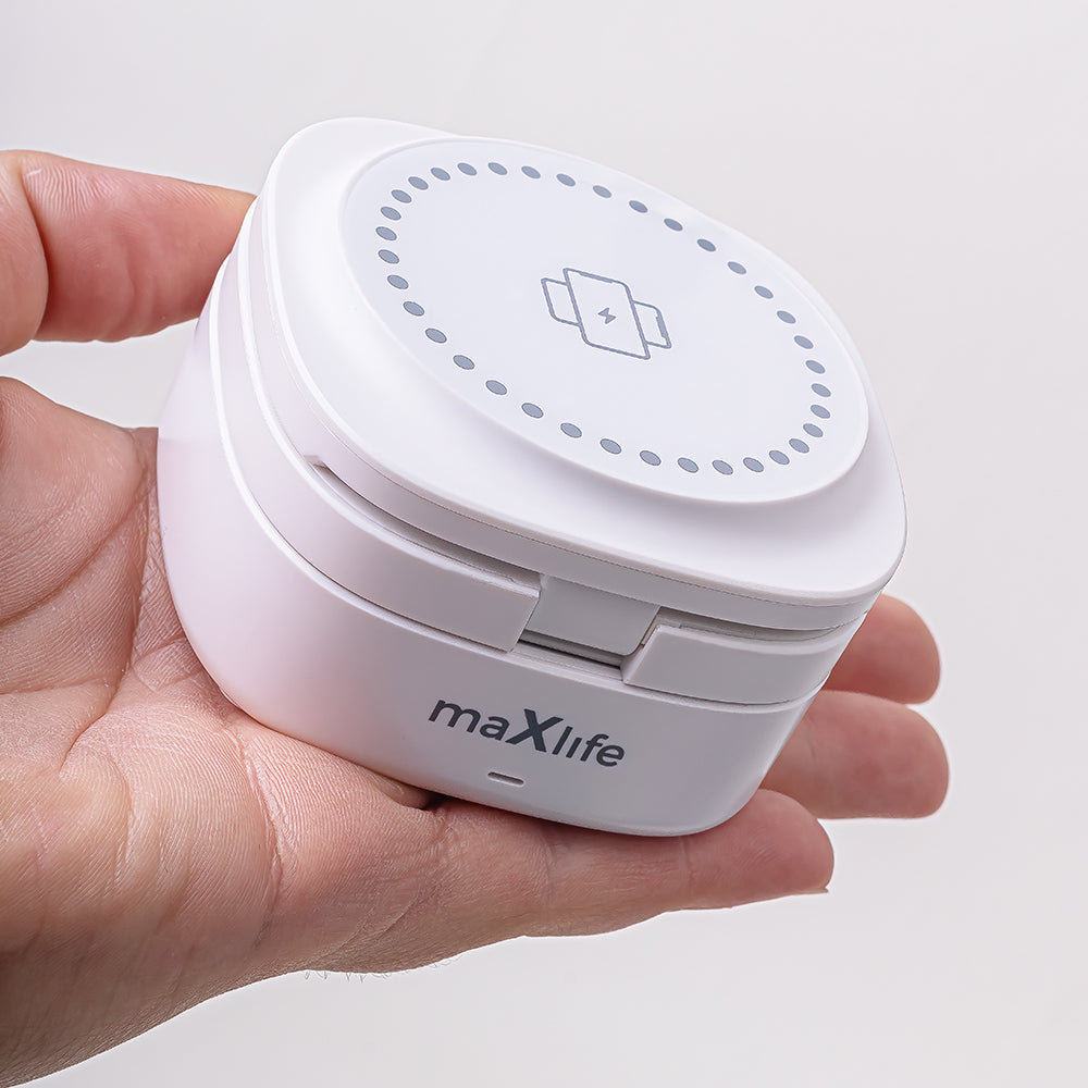 MaXlife Trådløse Oplader 3IEn Magnetisk  Hvid   MXWC-06