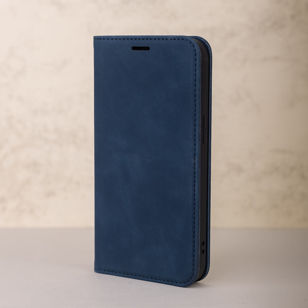 iPhone 7/8/SE Wallet Flip Cover m Kort – Blå