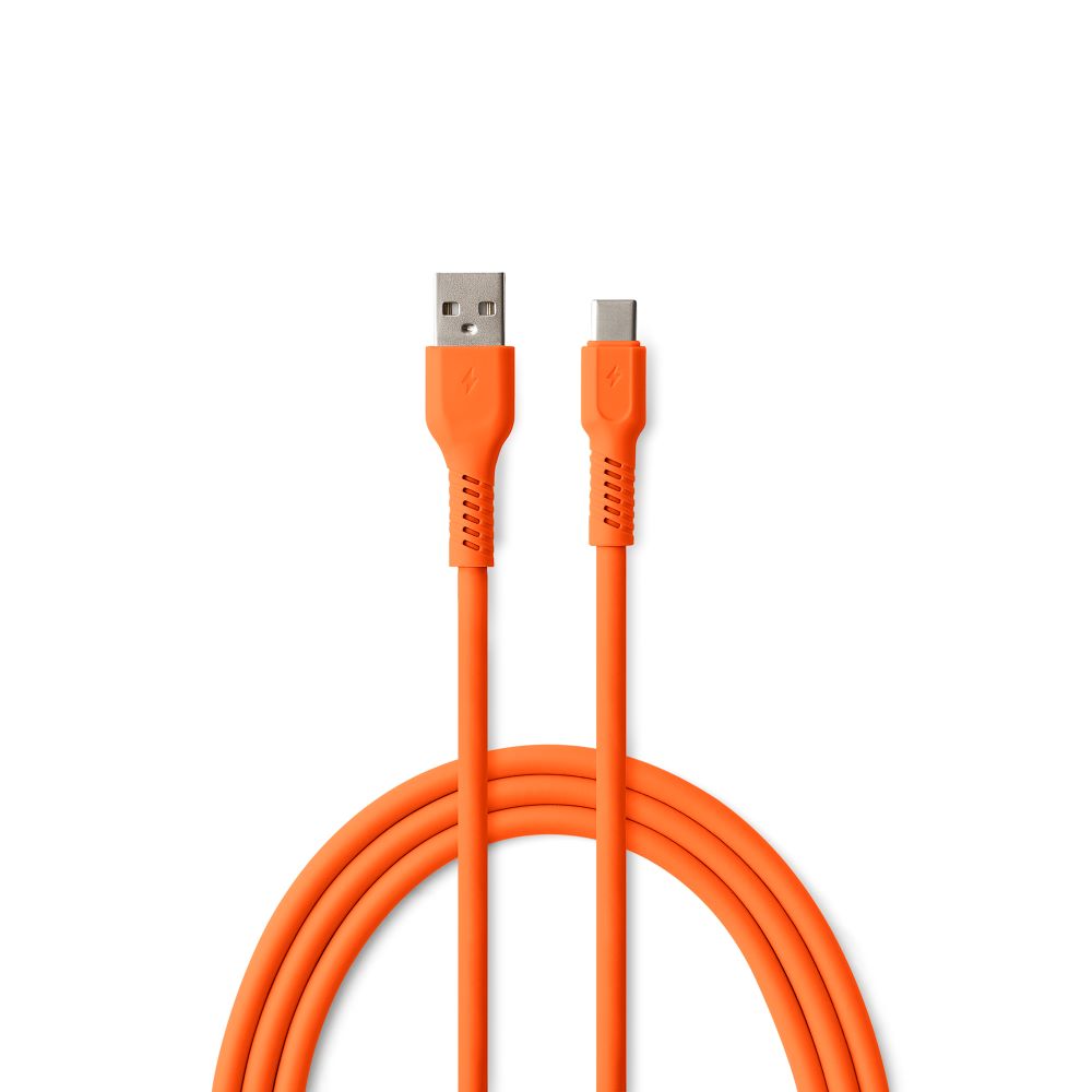 COLORUM Kabel  USB-A   USB-C  1,8Mtr. 60Watt. Orange
