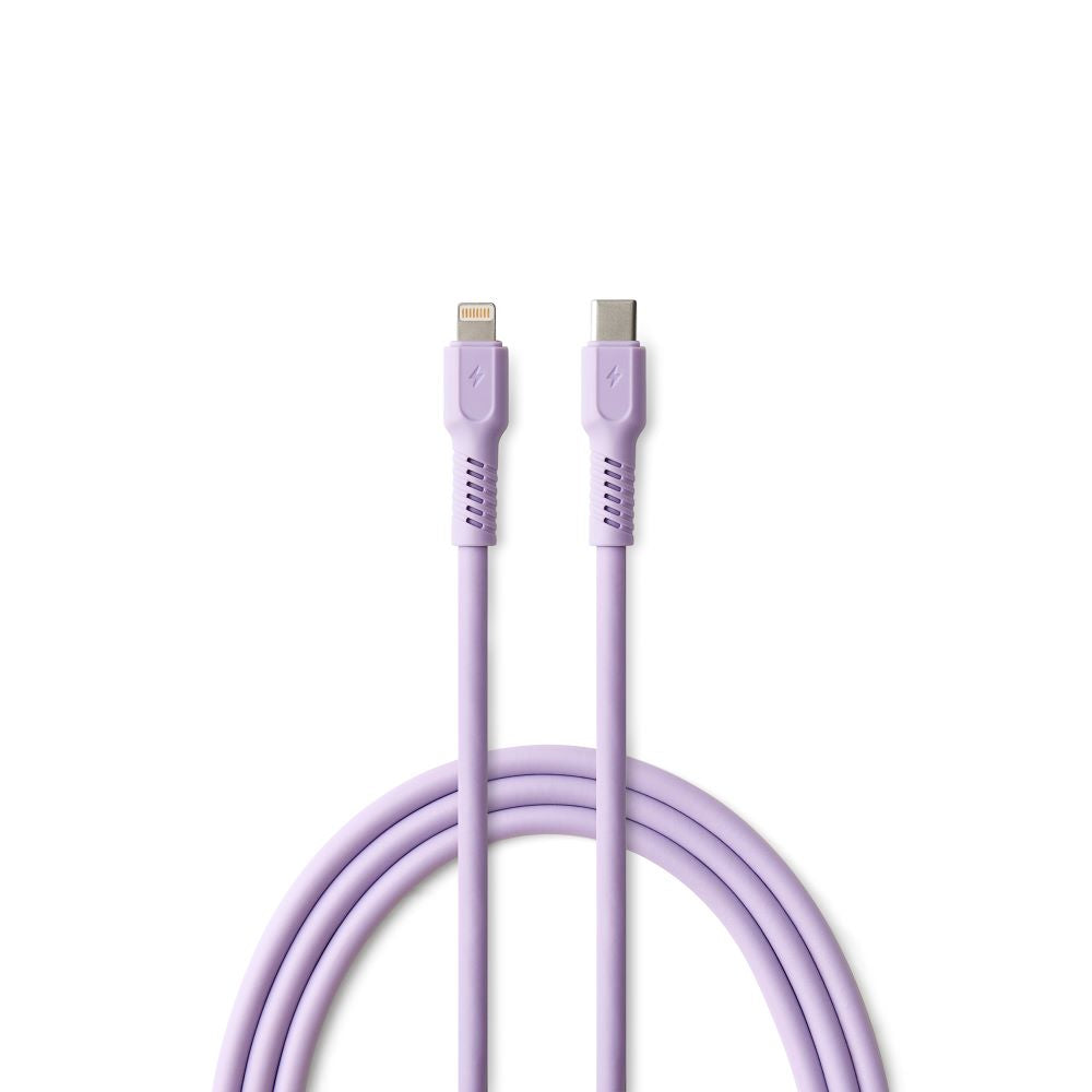 COLORUM Kabel  USB-C / Lightning    1,8Mtr. 2,4A  Lavendel