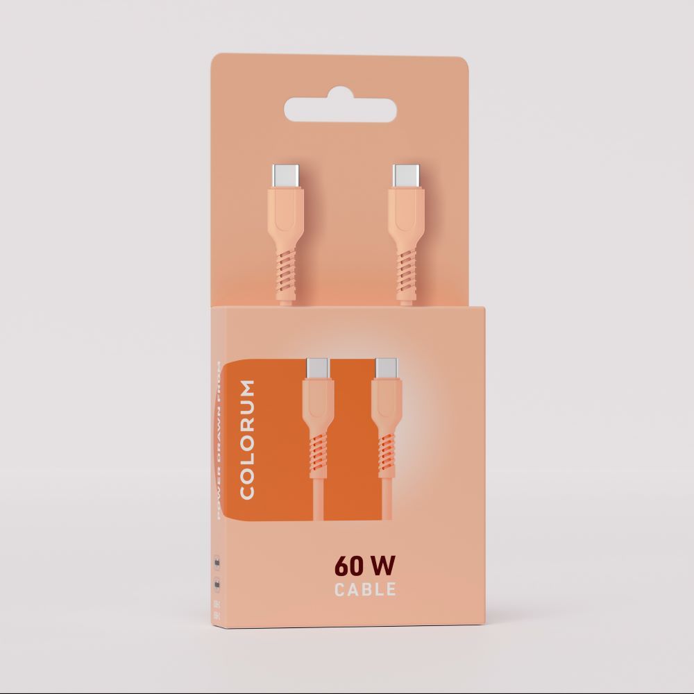 COLORUM Kabel  USB-C / USB-C   1,8Mtr. 60Watt. Fersken