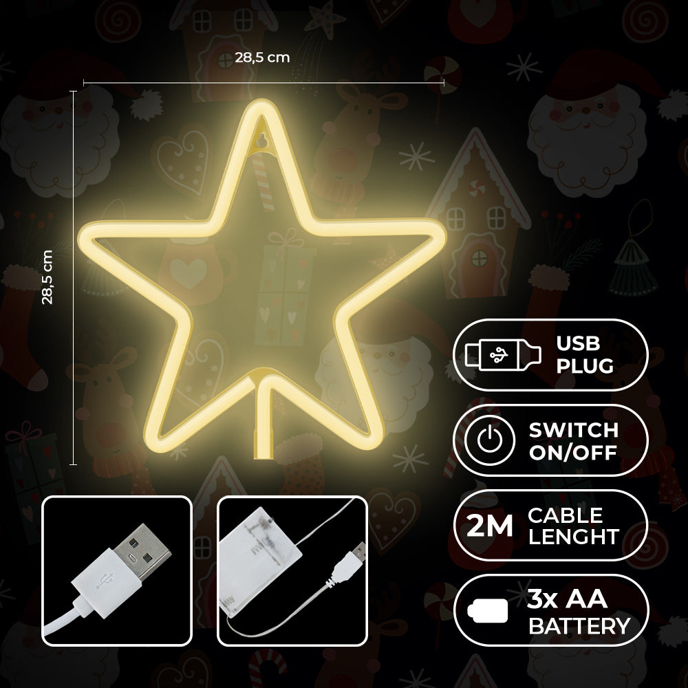 LED Christmas Pentastar