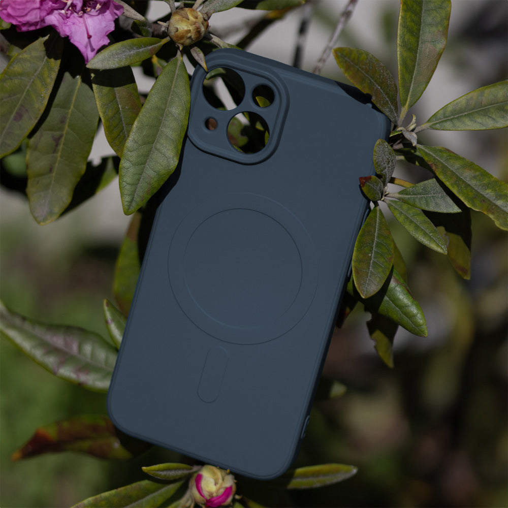 iPhone 15 Cover Simple Color Mag Navy – Blå
