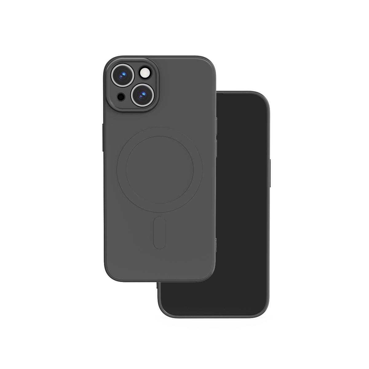 iPhone 15 Cover Simple Color Mag – Sort