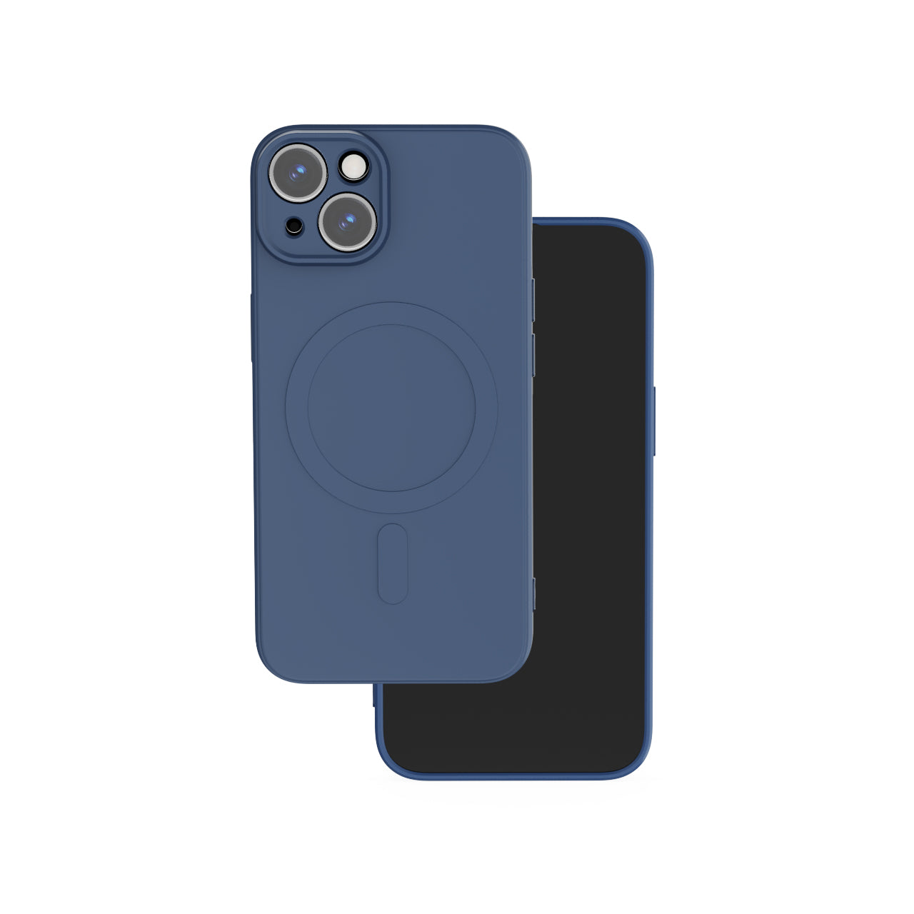 iPhone 15 Cover Simple Color Mag Navy – Blå
