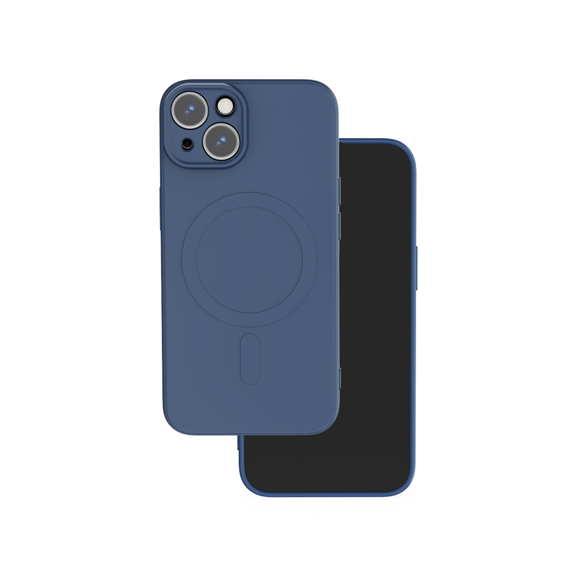 iPhone 15 Cover Simple Color Mag Navy – Blå