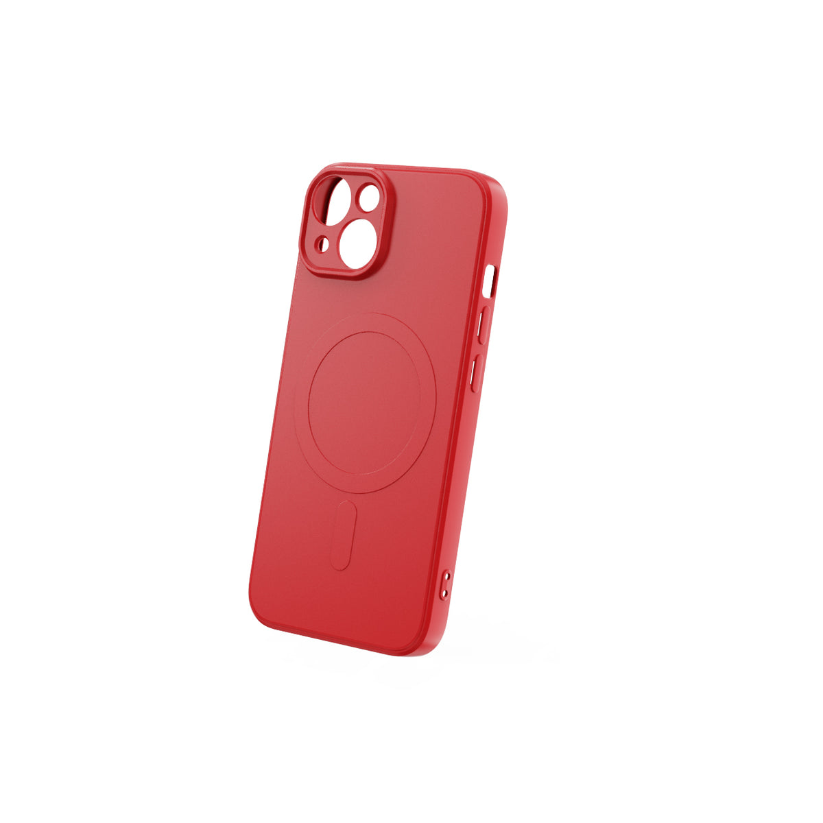 iPhone 15 Cover Simple Color Mag – Rød