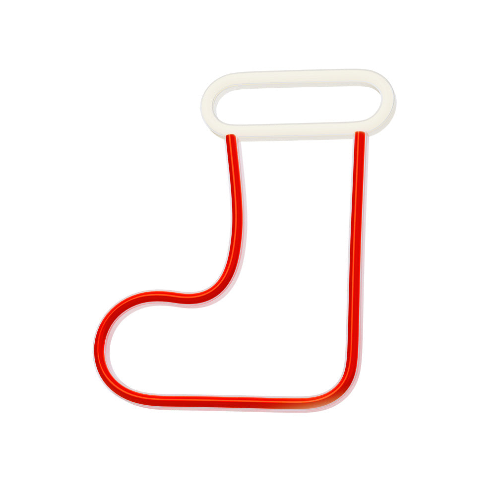 LED Christmas Sock white