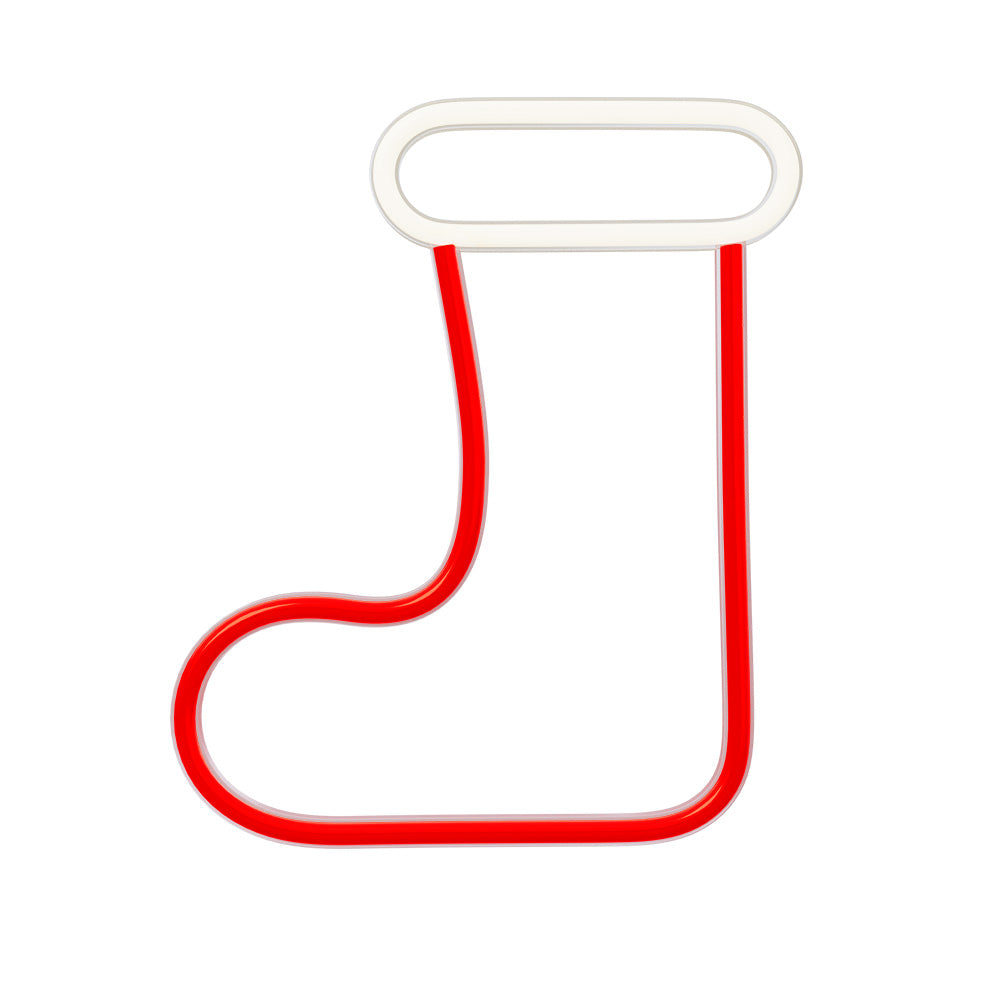 LED Christmas Sock white