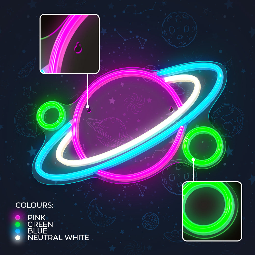 PLEXI LED Planet multicolor