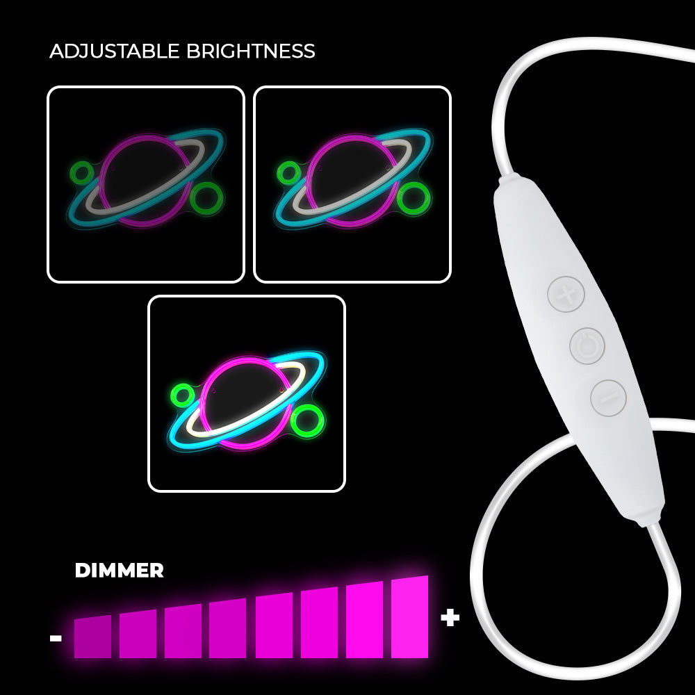 PLEXI LED Planet multicolor