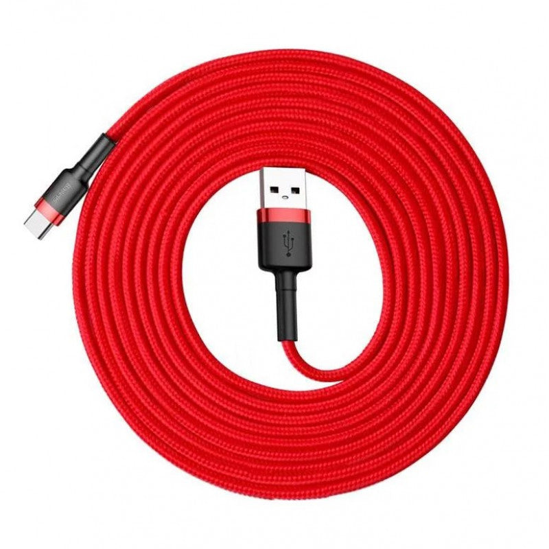 BASEUS USB Cable - Cafule CATKLF-U09 2A USB-C 3m red - EOL
