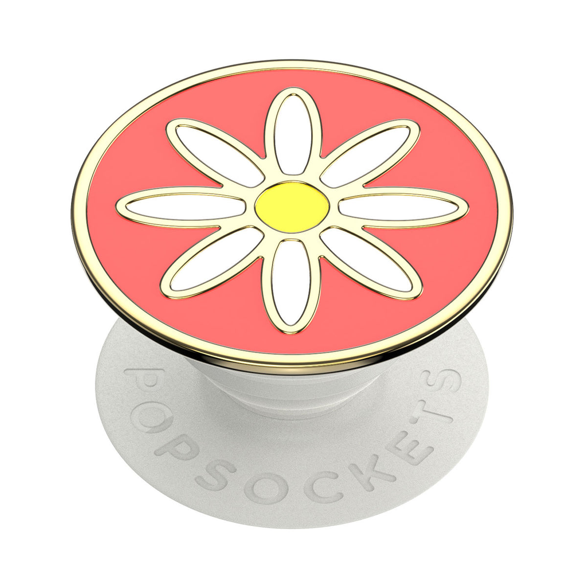 POPSOCKETS PopGrip Enamel Quaint Daisy Coral