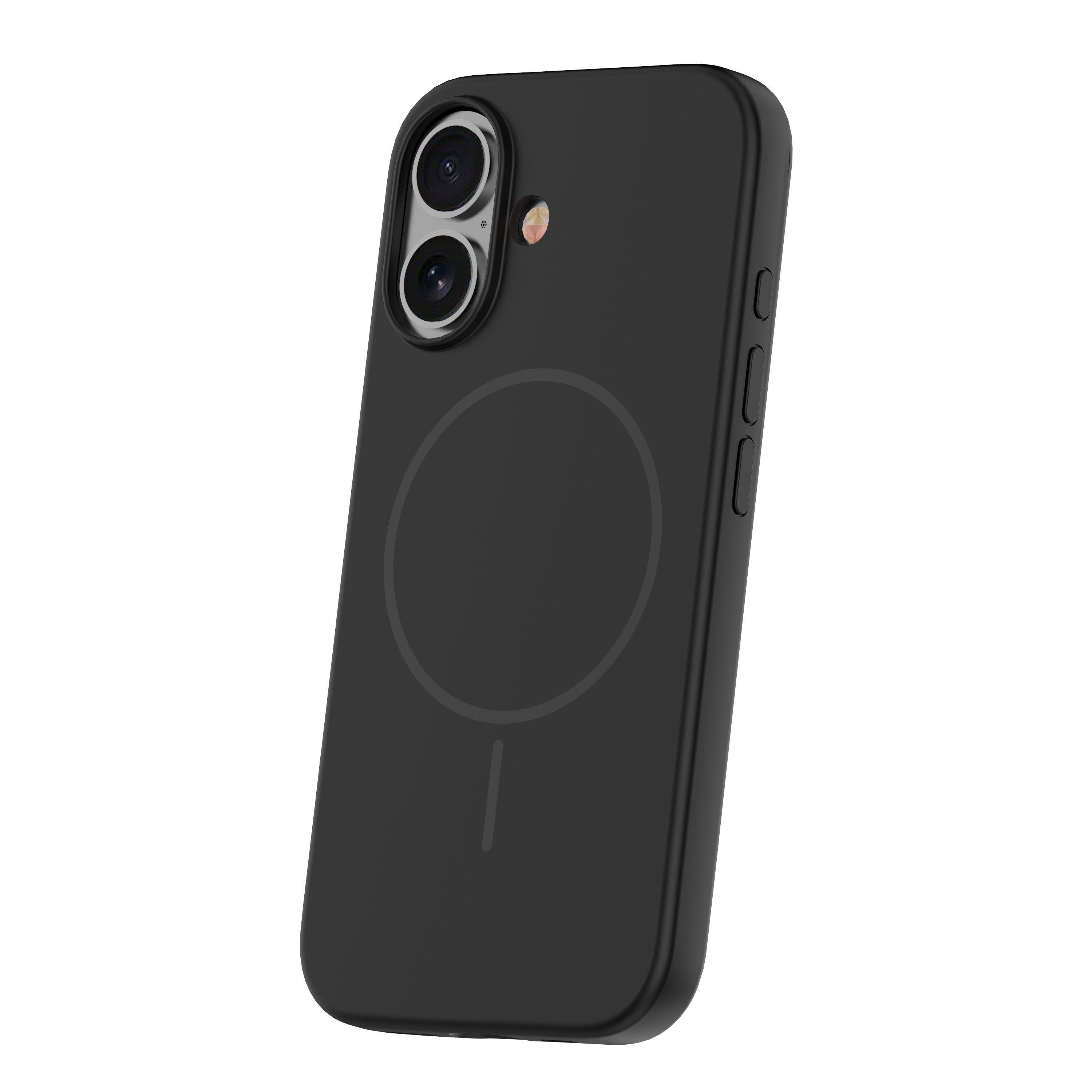 iPhone 16 Plus Silicone MagSafe Cover Smart Thin Mag Thin Magcase – Sort