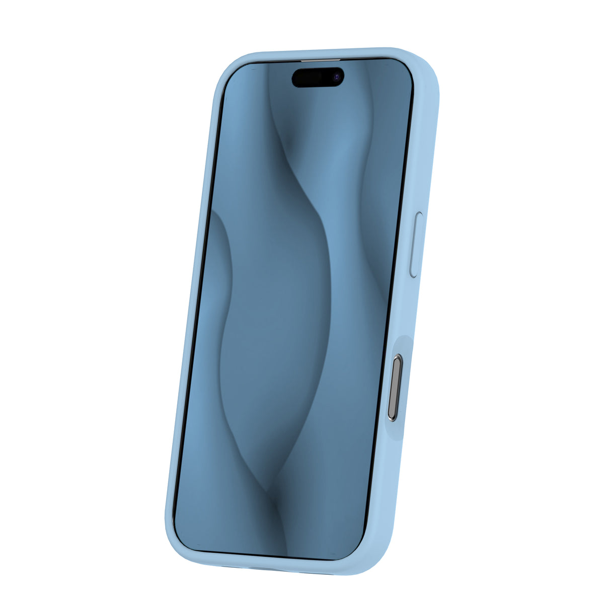 iPhone 16 Plus Silicone MagSafe Cover Smart Thin Mag Thin Magcase Lys – Blå