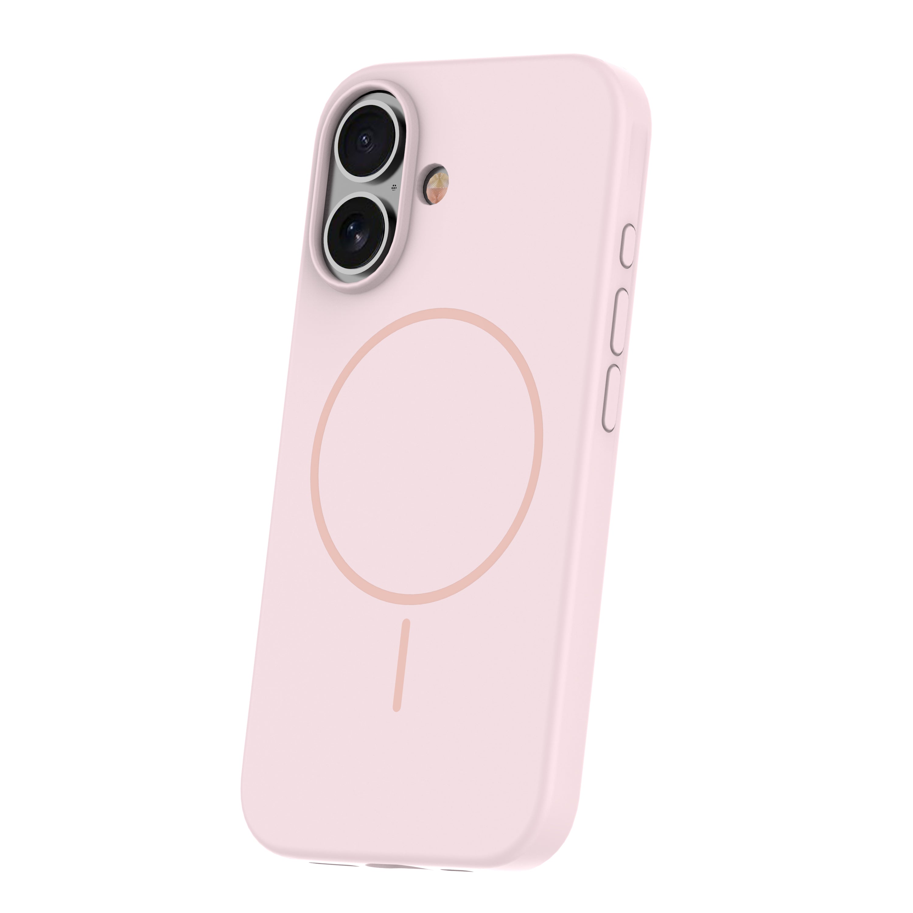 iPhone 16 Plus Silicone MagSafe Cover Smart Thin Mag Thin Magcase Lys – Pink