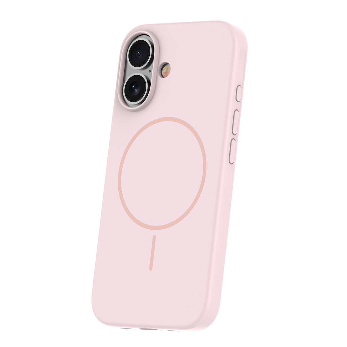 iPhone 16 Plus Silicone MagSafe Cover Smart Thin Mag Thin Magcase Lys – Pink