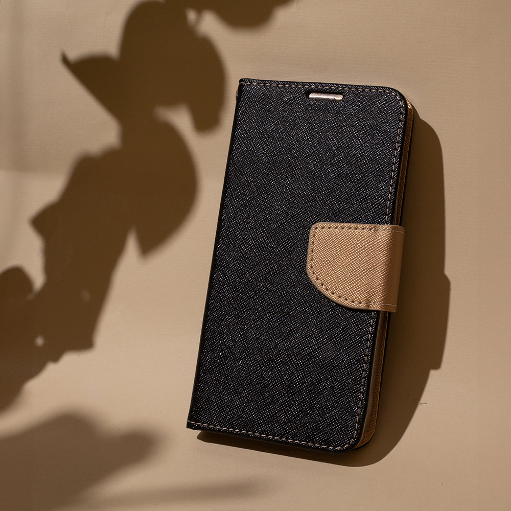 iPhone 16 Pro max flipcover Fancy Sort/Guld - billede 11