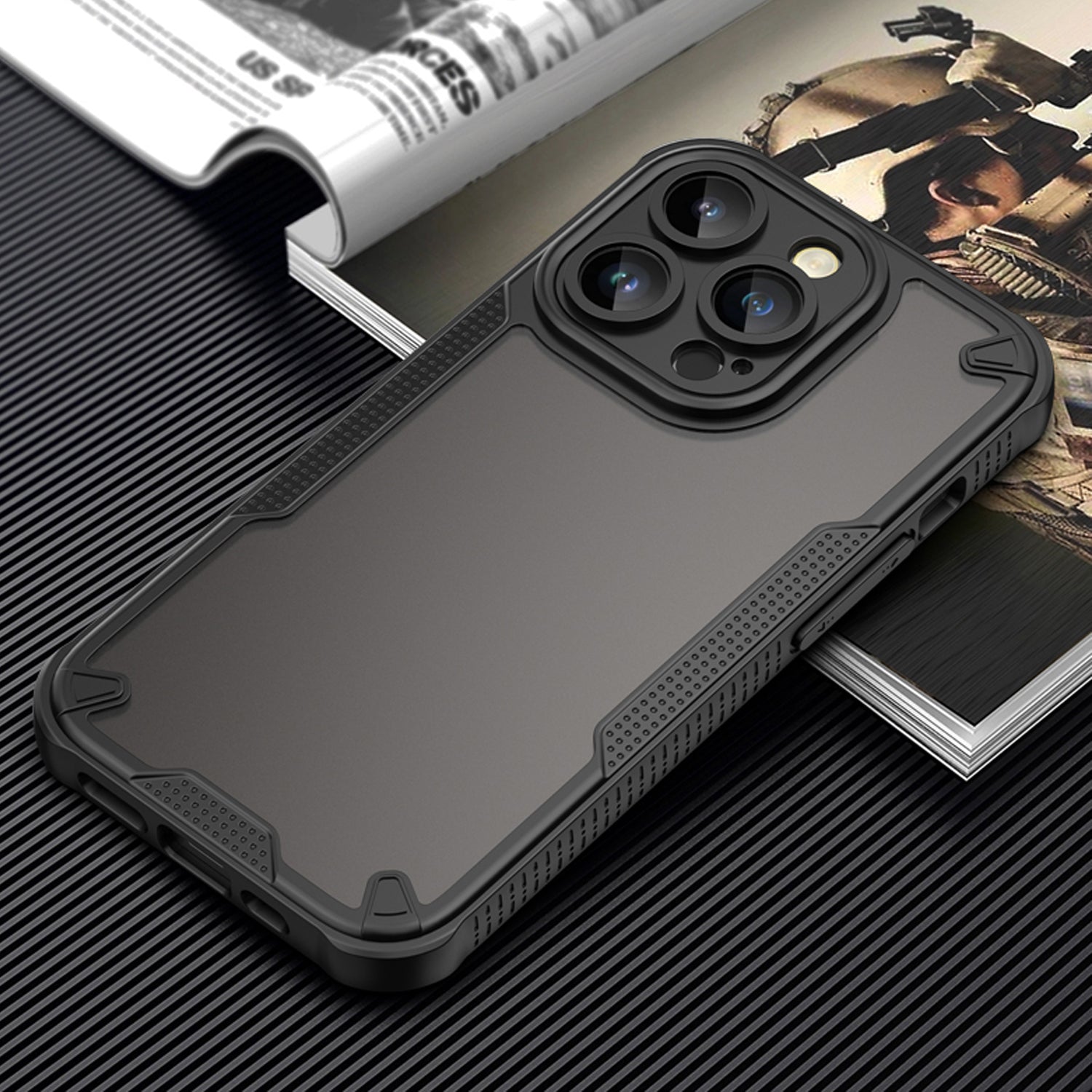 iPhone 17 Pro Max MagSafe Cover Defender Matt Defender – Sort