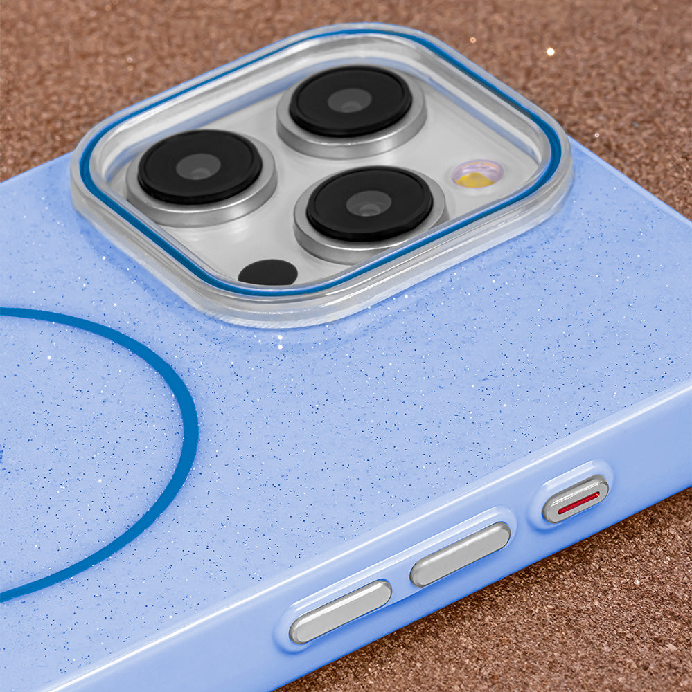 iPhone 17 Air Blå Glitter Mag