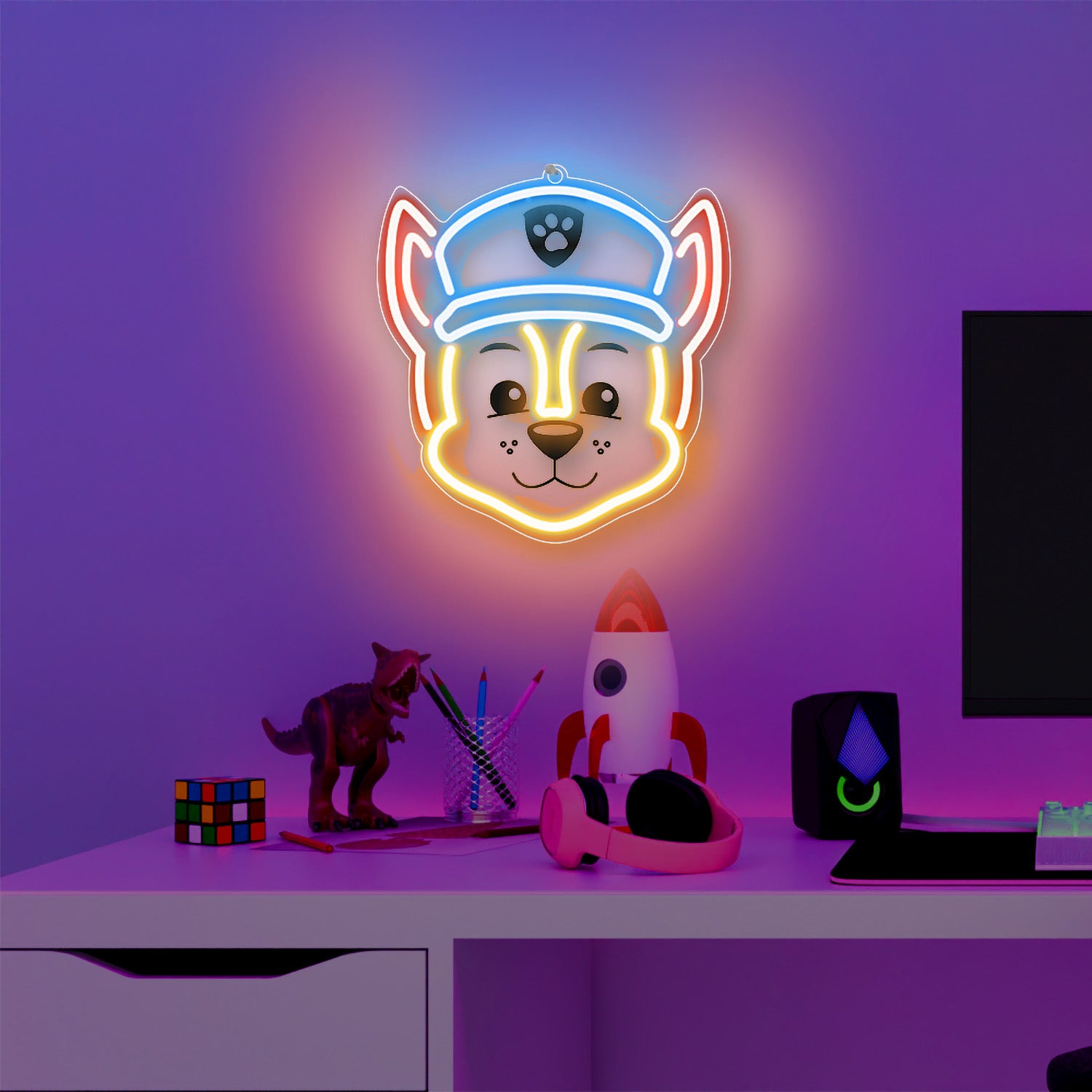LED Hanging Neon Paw Patrol Chase